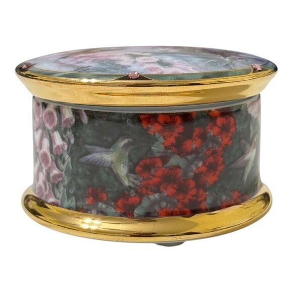Rufous Hummingbird Music Box 1994 Lena Liu Ardleigh-Elliott Beethoven Ode to Joy - Picture 6 of 8